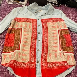 Button down cowboy flannel